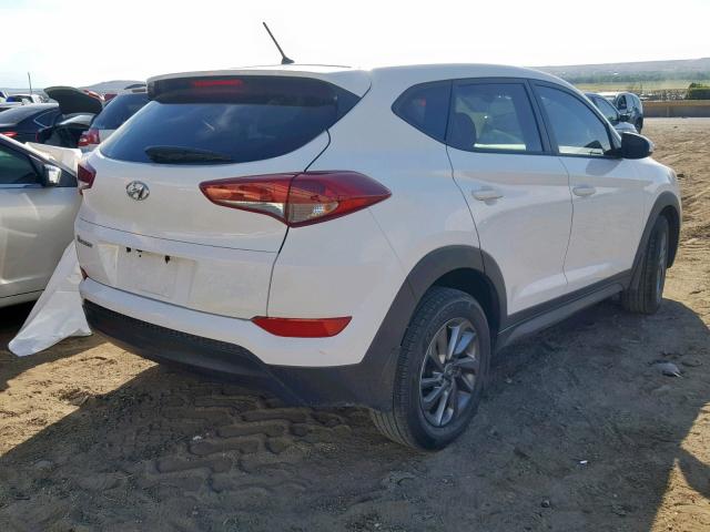 KM8J23A49JU801517 - 2018 HYUNDAI TUCSON SE WHITE photo 4