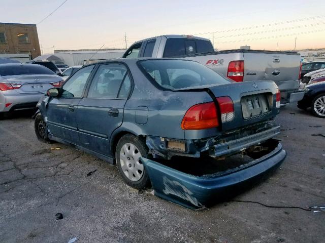 2HGEJ6524WH578348 - 1998 HONDA CIVIC DX BLUE photo 3