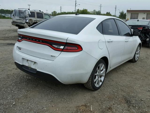 1C3CDFBA7DD302561 - 2013 DODGE DART SXT WHITE photo 4