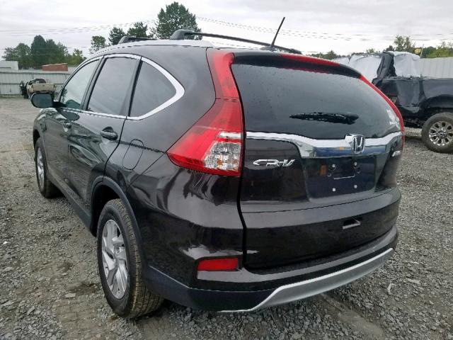 2HKRM4H72FH621630 - 2015 HONDA CR-V EXL BLACK photo 3