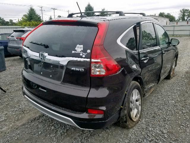 2HKRM4H72FH621630 - 2015 HONDA CR-V EXL BLACK photo 4