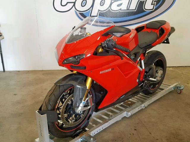 ZDM1XBLW8AB026125 - 2010 DUCATI 1198 BASE RED photo 2