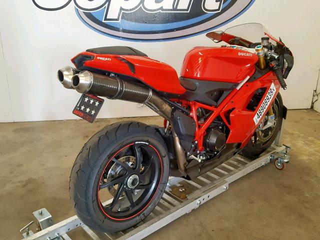 ZDM1XBLW8AB026125 - 2010 DUCATI 1198 BASE RED photo 4