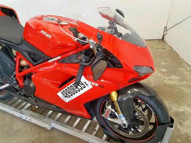 ZDM1XBLW8AB026125 - 2010 DUCATI 1198 BASE RED photo 9