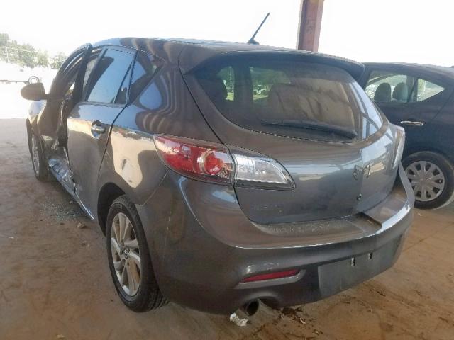 JM1BL1L79D1735414 - 2013 MAZDA 3 I GRAY photo 3