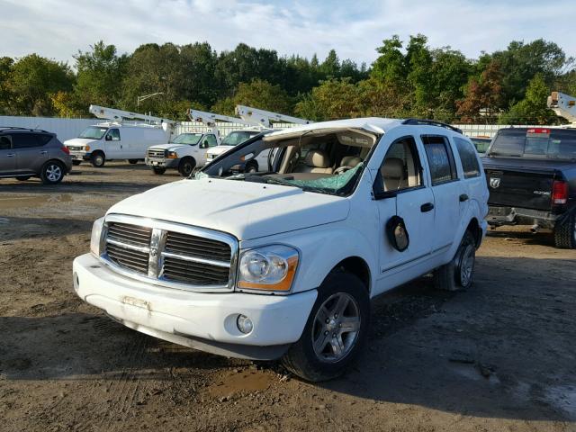 1D8HB58D74F190272 - 2004 DODGE DURANGO LI WHITE photo 2