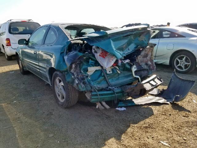 1G2NE12T9XM706962 - 1999 PONTIAC GRAND AM S GREEN photo 3
