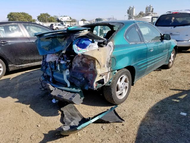 1G2NE12T9XM706962 - 1999 PONTIAC GRAND AM S GREEN photo 4