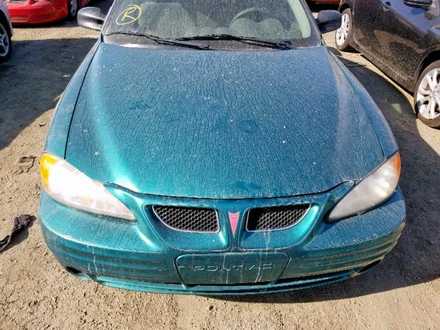1G2NE12T9XM706962 - 1999 PONTIAC GRAND AM S GREEN photo 9