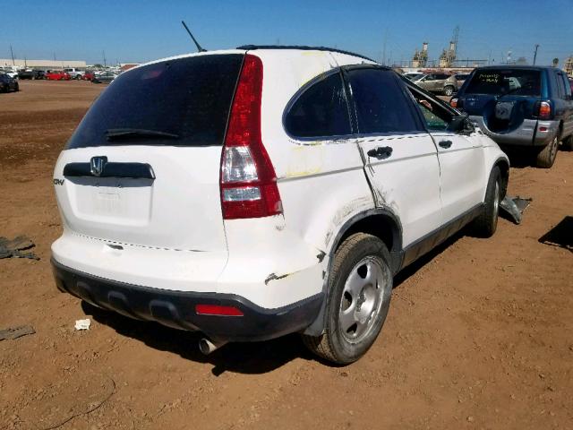 5J6RE38329L008857 - 2009 HONDA CR-V LX WHITE photo 4