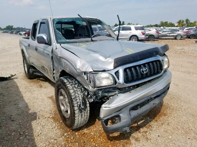 5TEHN72N31Z736938 - 2001 TOYOTA TACOMA DOU GRAY photo 1