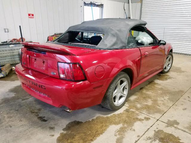 1FAFP45X8XF168517 - 1999 FORD MUSTANG GT RED photo 4