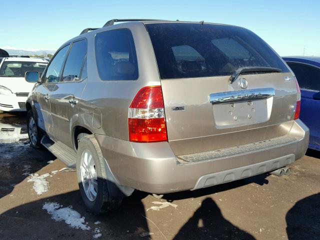 2HNYD186X3H550709 - 2003 ACURA MDX TOURIN GOLD photo 3