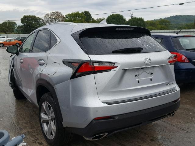 JTJYARBZ7H2078966 - 2017 LEXUS NX 200T SILVER photo 3