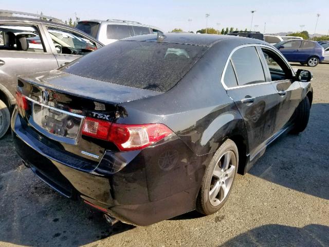 JH4CU2F80CC015478 - 2012 ACURA TSX SE BLACK photo 4