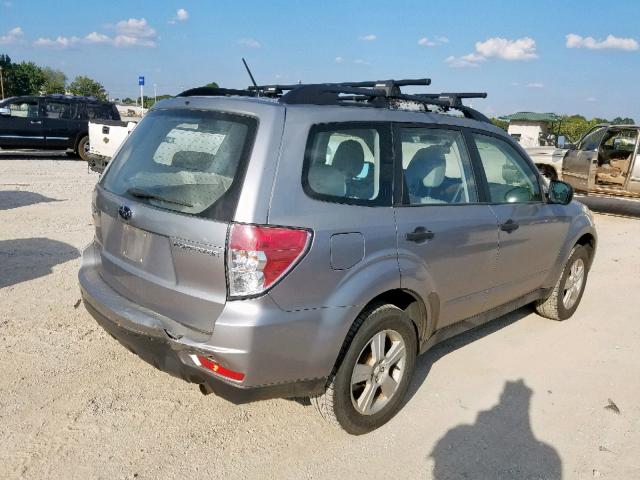 JF2SH6BC4AG910711 - 2010 SUBARU FORESTER X SILVER photo 4