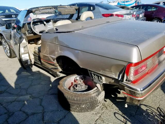 1G6VR3382MU100262 - 1991 CADILLAC ALLANTE CV GOLD photo 9