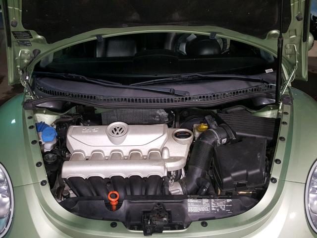 3VWSW31C77M505927 - 2007 VOLKSWAGEN NEW BEETLE GREEN photo 7