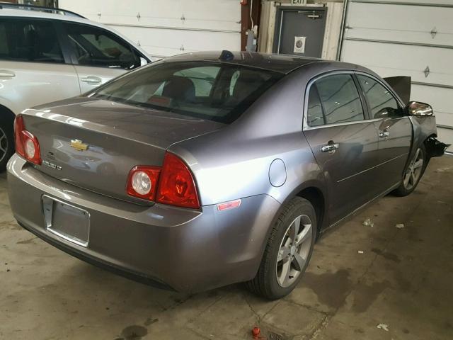 1G1ZC5EU3CF274844 - 2012 CHEVROLET MALIBU 1LT GRAY photo 4