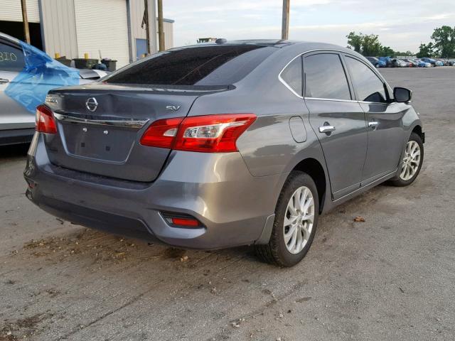 3N1AB7AP4JL653618 - 2018 NISSAN SENTRA S GRAY photo 4