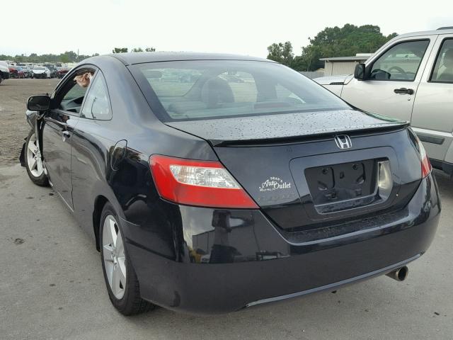 2HGFG12988H525324 - 2008 HONDA CIVIC EXL BLACK photo 3