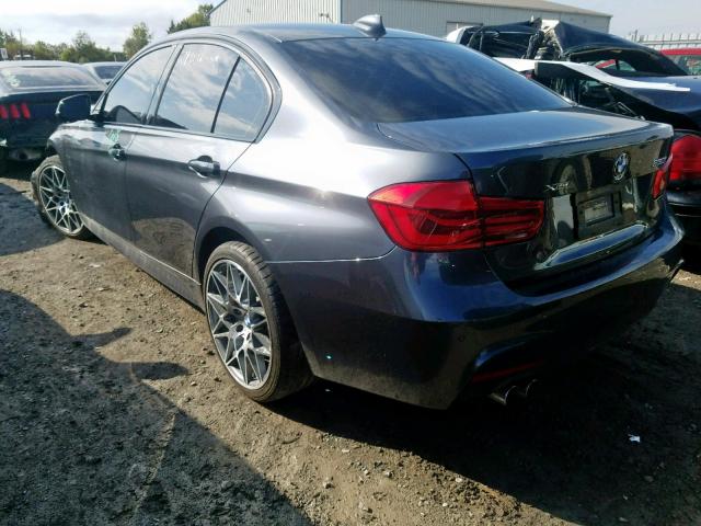 WBA8D9C55JA614439 - 2018 BMW 330 XI GRAY photo 3