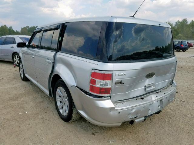 2FMGK5BC2BBD14260 - 2011 FORD FLEX SE SILVER photo 3