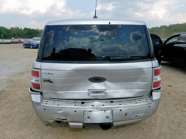 2FMGK5BC2BBD14260 - 2011 FORD FLEX SE SILVER photo 9