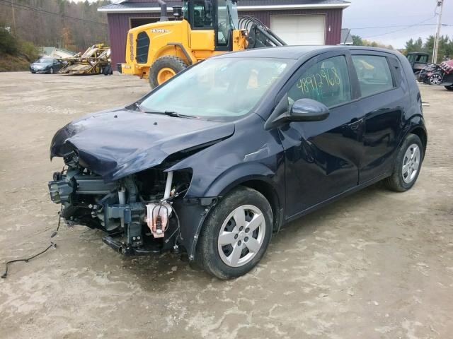 1G1JA6SG6G4155856 - 2016 CHEVROLET SONIC LS BLUE photo 2
