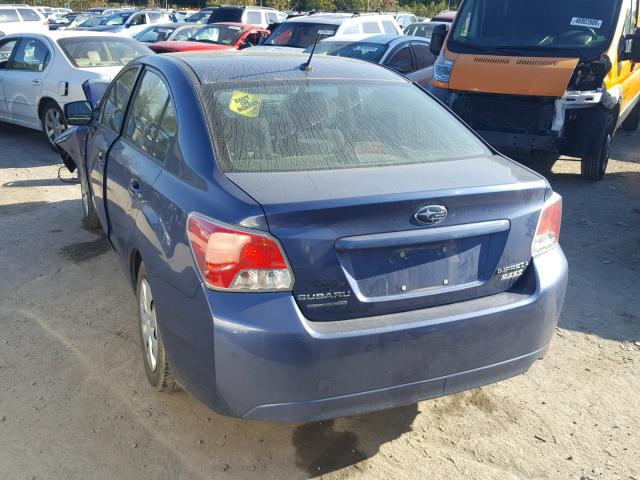 JF1GJAA64CH027833 - 2012 SUBARU IMPREZA BA BLUE photo 3