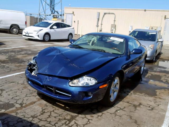 SAJJA41C7YNA04664 - 2000 JAGUAR XK8 BLUE photo 2