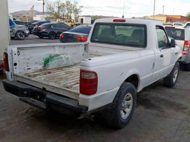 1FTYR10D87PA57873 - 2007 FORD RANGER WHITE photo 4