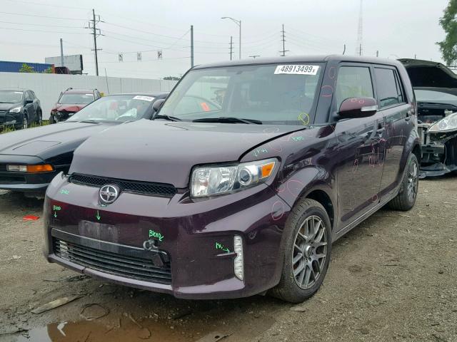 JTLZE4FE4FJ078615 - 2015 TOYOTA SCION XB MAROON photo 2