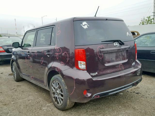 JTLZE4FE4FJ078615 - 2015 TOYOTA SCION XB MAROON photo 3