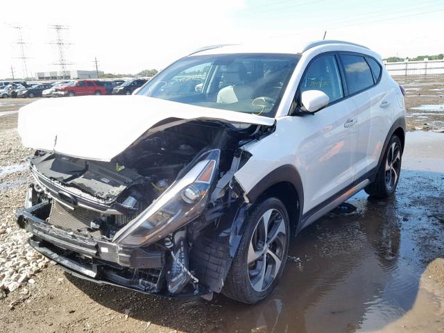 KM8J33A20HU316530 - 2017 HYUNDAI TUCSON LIM WHITE photo 2