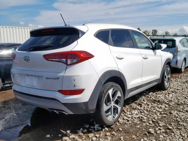 KM8J33A20HU316530 - 2017 HYUNDAI TUCSON LIM WHITE photo 4