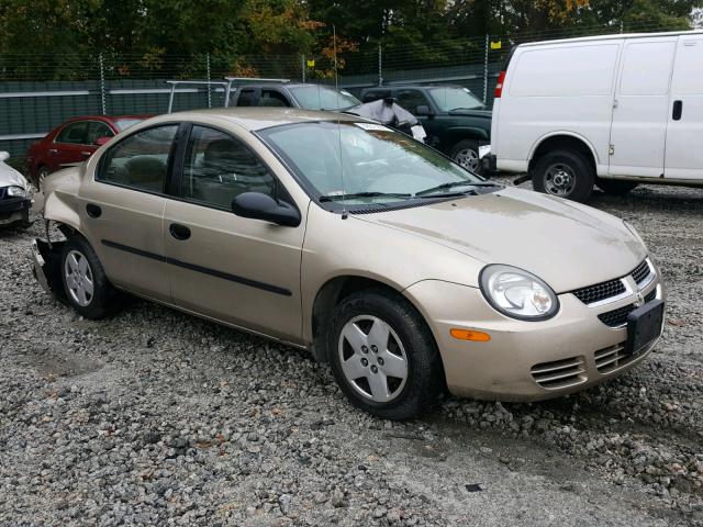 1B3ES26C03D139119 - 2003 DODGE NEON SE TAN photo 1