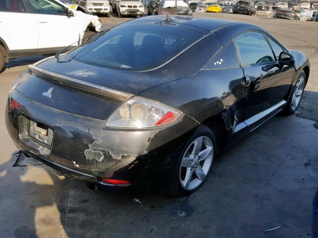 4A3AK24F67E018229 - 2007 MITSUBISHI ECLIPSE GS BLACK photo 4