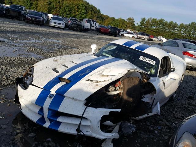 1B3JZ69Z09V500174 - 2009 DODGE VIPER SRT- WHITE photo 2