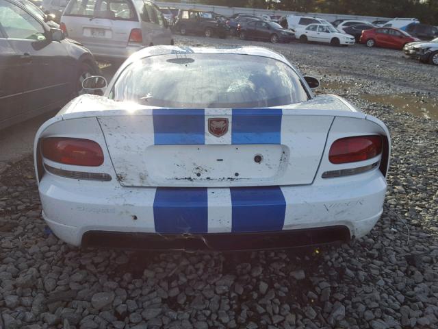 1B3JZ69Z09V500174 - 2009 DODGE VIPER SRT- WHITE photo 9