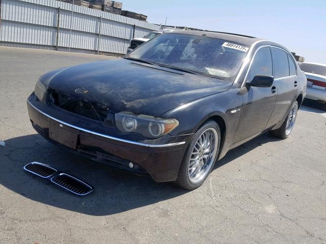 WBAGN834X3DK10385 - 2003 BMW 760 LI BLACK photo 2