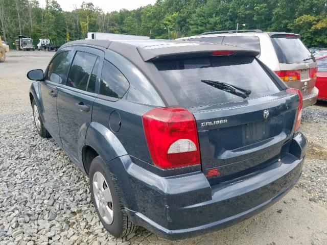 1B3HB28B88D621300 - 2008 DODGE CALIBER BLUE photo 3