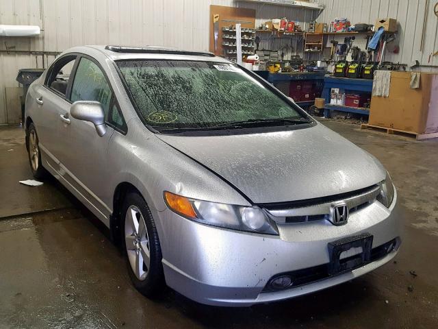 1HGFA16848L058263 - 2008 HONDA CIVIC EX SILVER photo 1