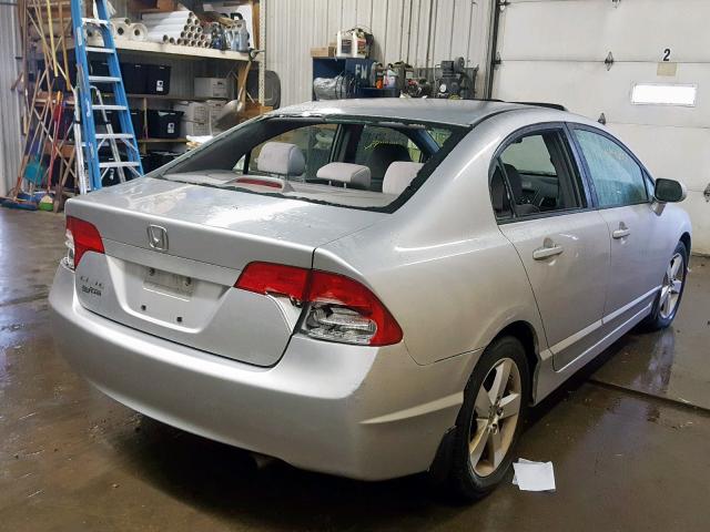 1HGFA16848L058263 - 2008 HONDA CIVIC EX SILVER photo 4