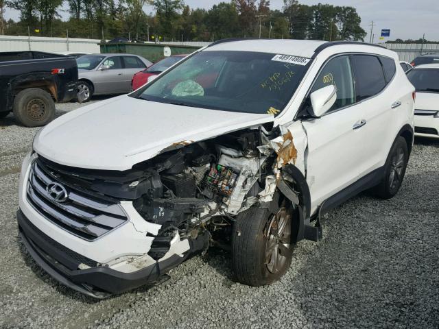 5XYZUDLB0DG037677 - 2013 HYUNDAI SANTA FE S WHITE photo 2