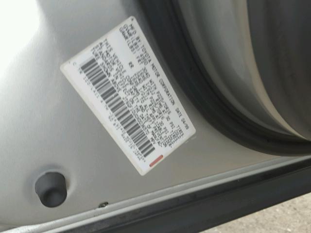 JT6GF10U0X0036570 - 1999 LEXUS RX 300 GRAY photo 10