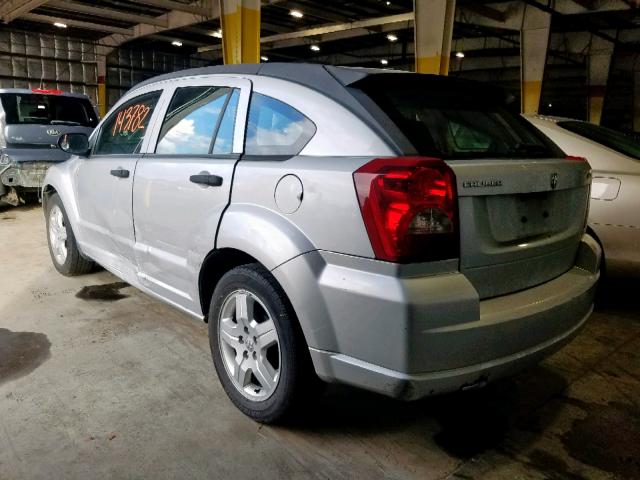 1B3HB48B38D779524 - 2008 DODGE CALIBER SX SILVER photo 3