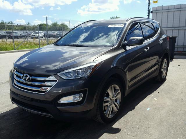 5XYZUDLAXDG066756 - 2013 HYUNDAI SANTA FE S BLACK photo 2