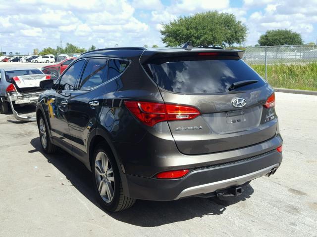 5XYZUDLAXDG066756 - 2013 HYUNDAI SANTA FE S BLACK photo 3