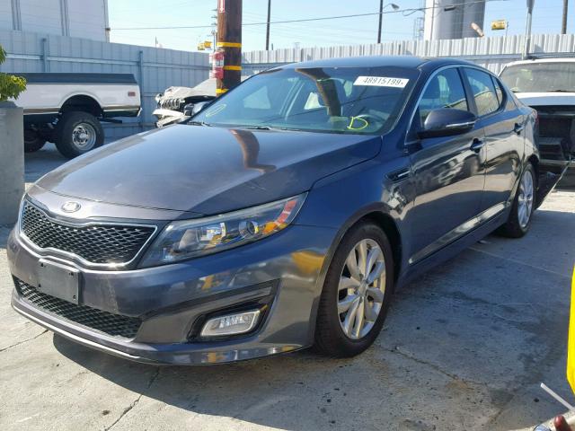 5XXGM4A70FG462152 - 2015 KIA OPTIMA LX GRAY photo 2